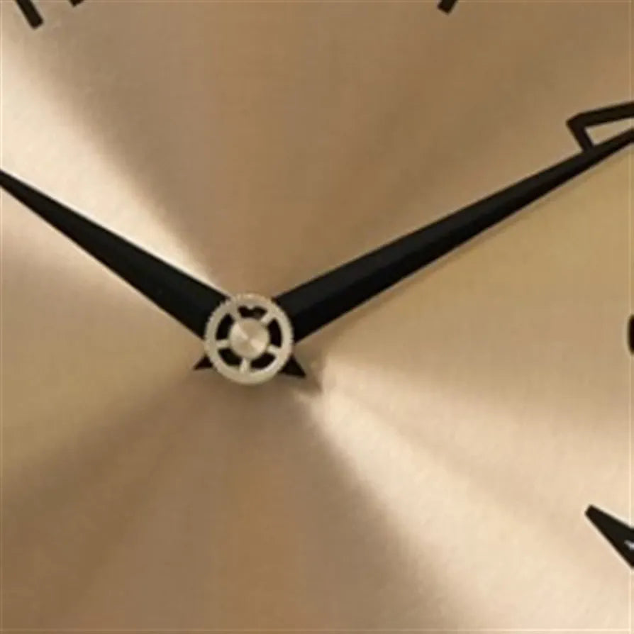 Luxe Metal Wall Clock Living Room