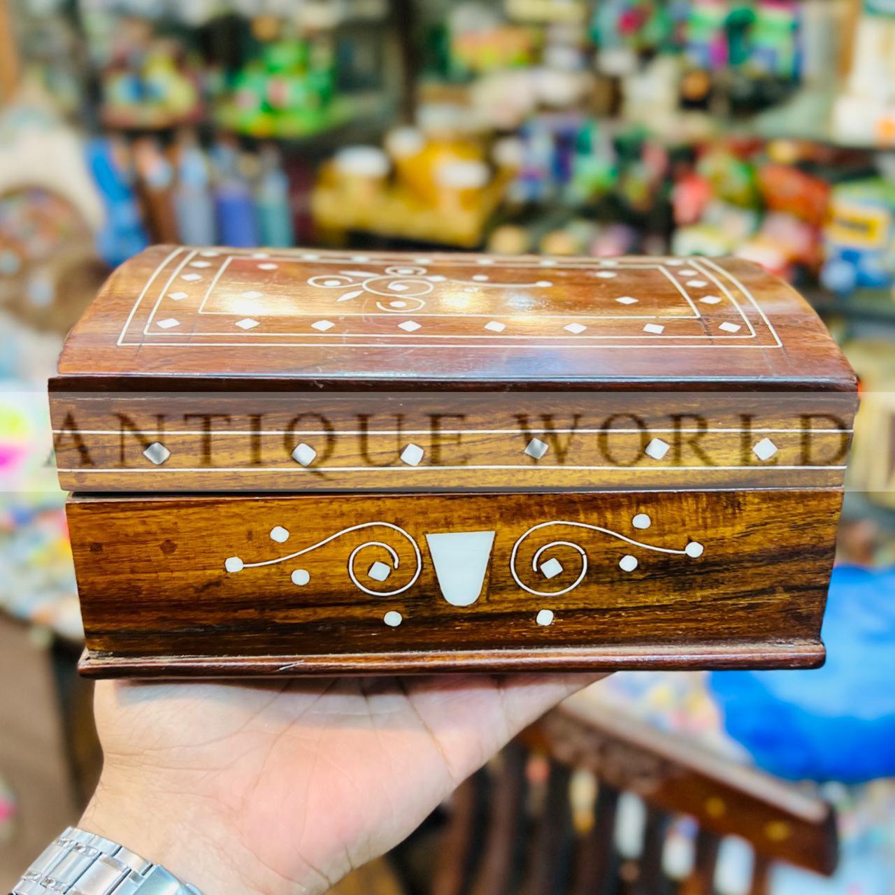 Inlaid Wooden Storage Box