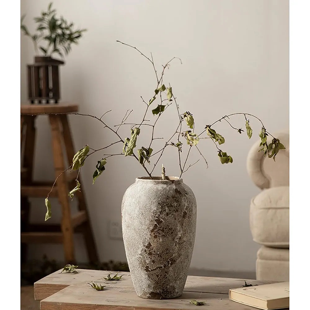 Rustic Farmhouse Decorative Vases ( Set of 3 )