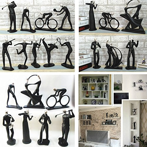 Lighting Fashion Resin Art Simging Man Figure Home 1Pc