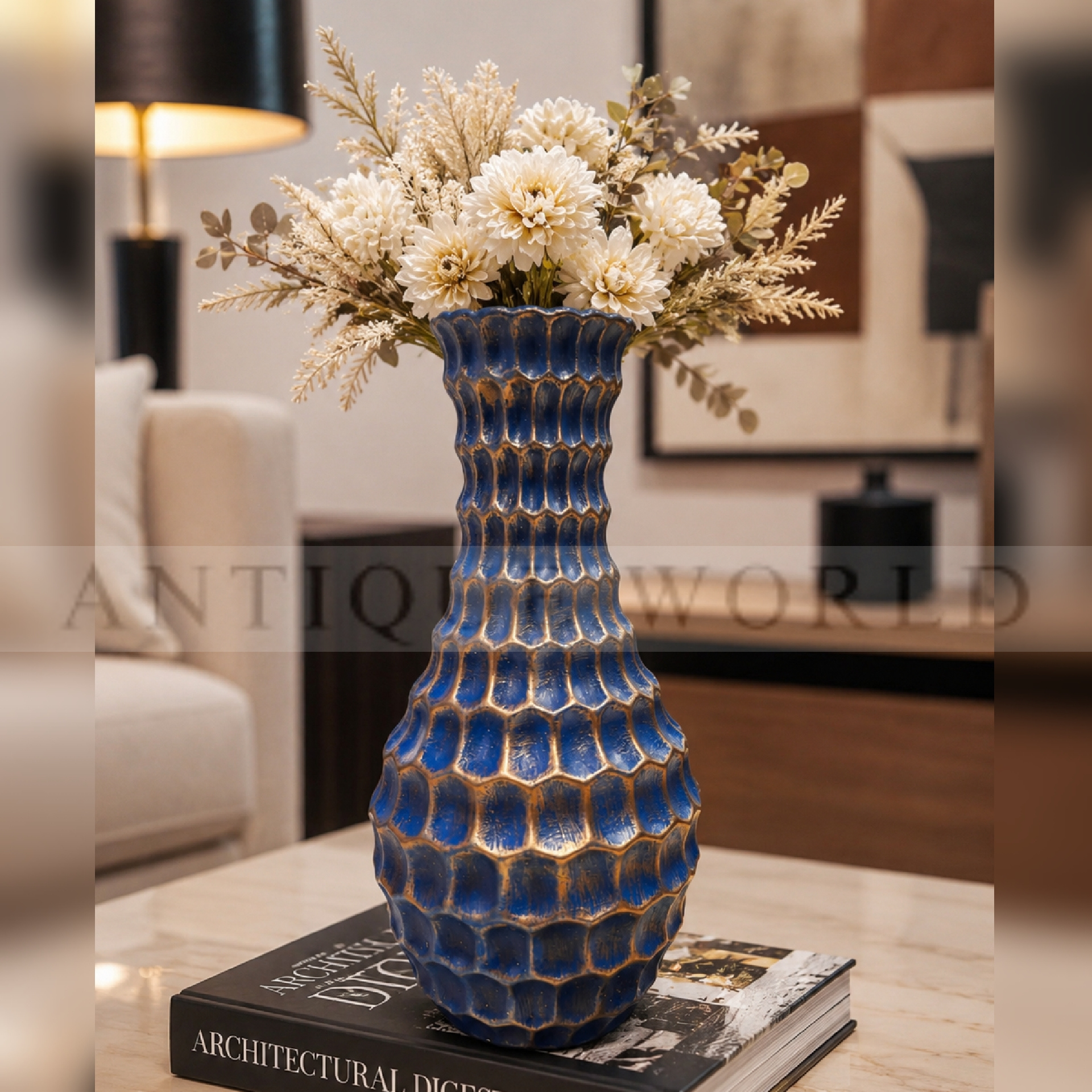 Aurelian Honeycomb Antique Vase
