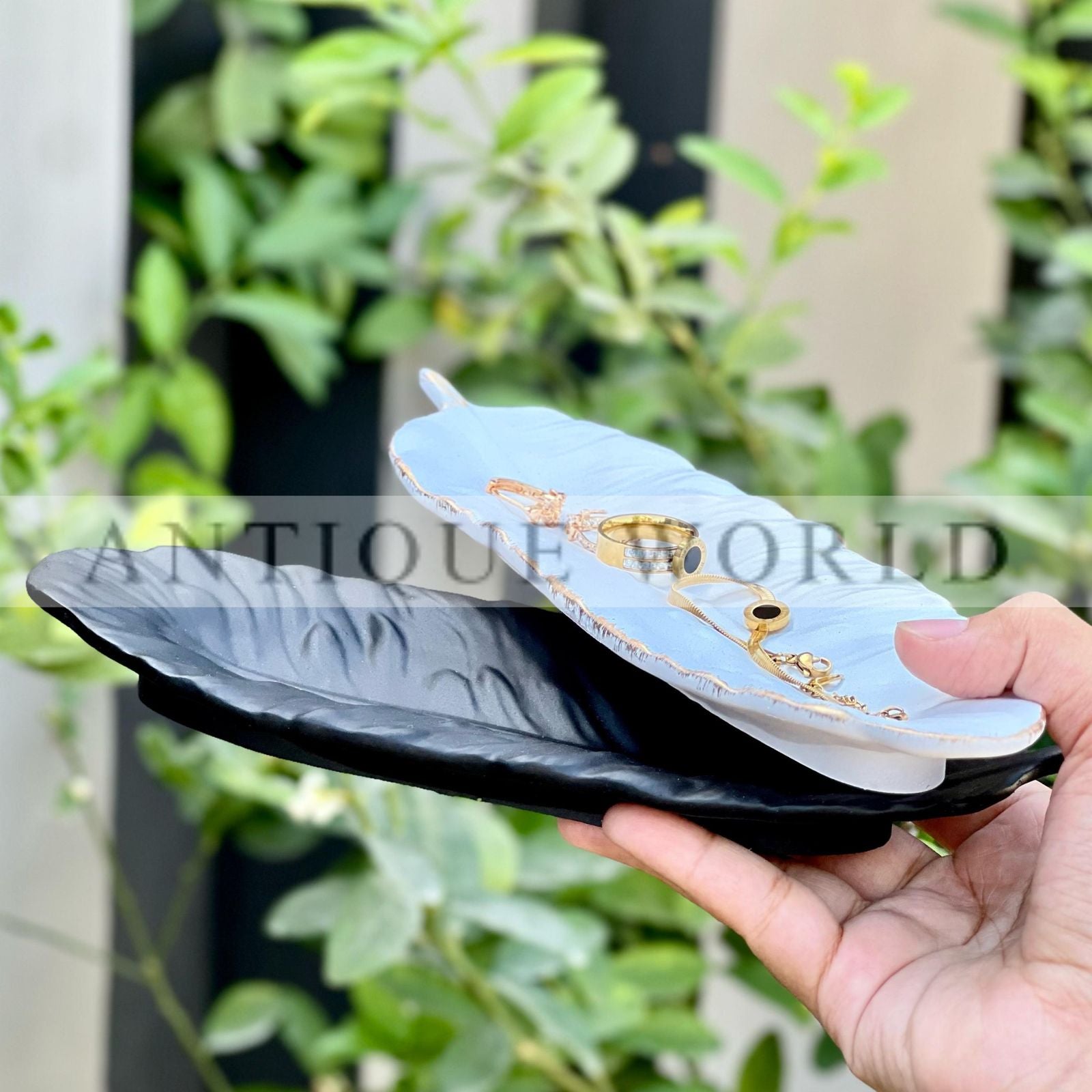 Midnight Aura Leafline Organiser Tray