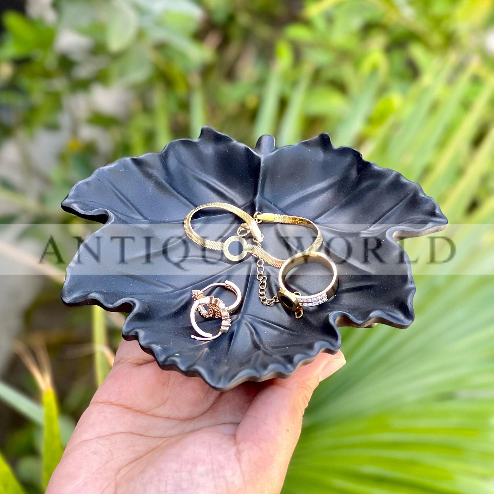 Leaf Luxe Trinket Jewellery Tray