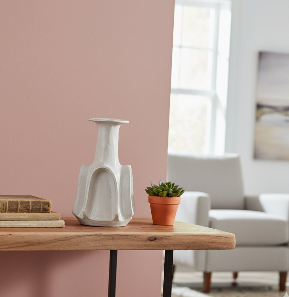 Conical Ivory Shade Ceramic Vase Set