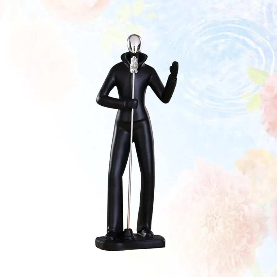 Lighting Fashion Resin Art Simging Man Figure Home 1Pc