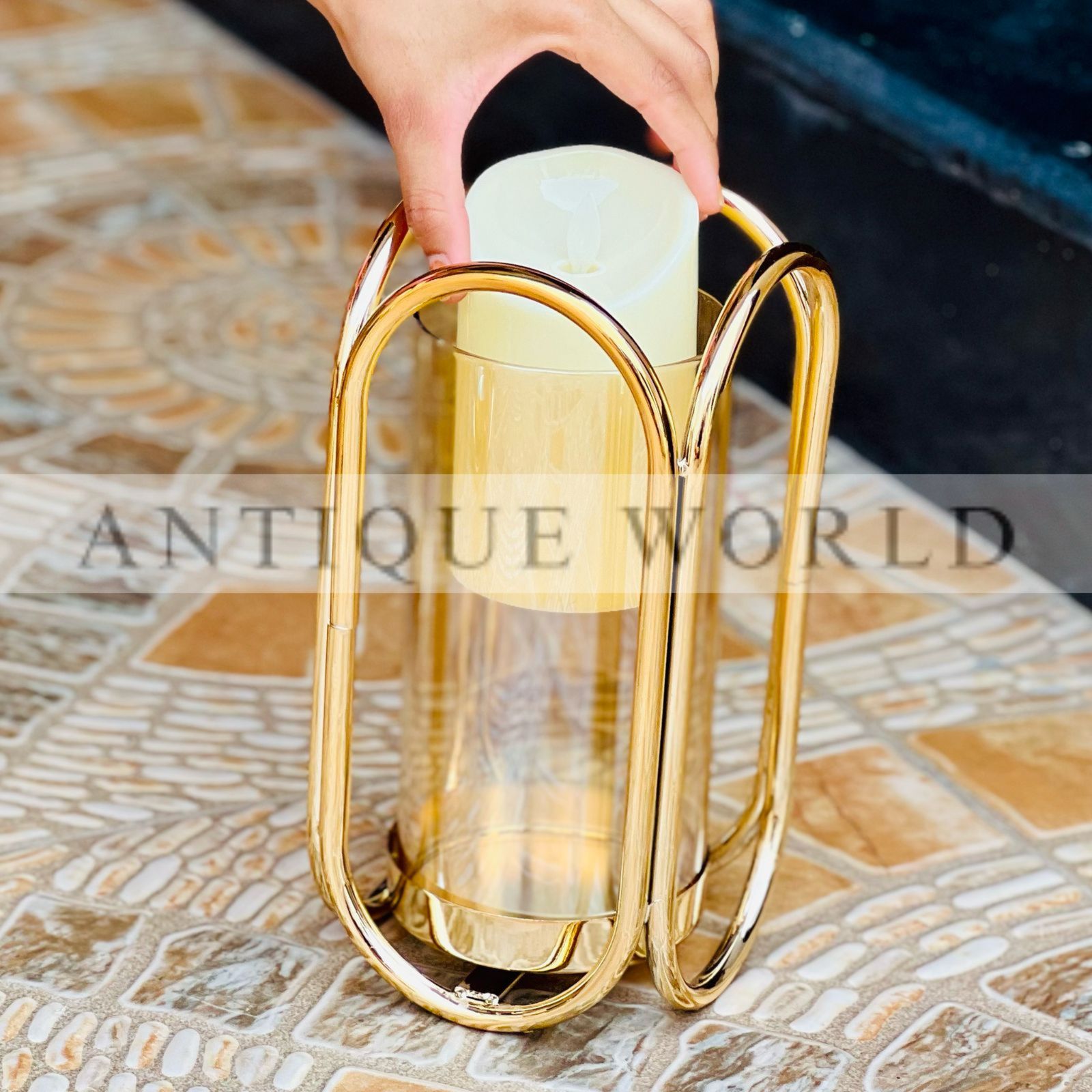 Modern Minimalist Metal Candle Holders (Set Of 3)