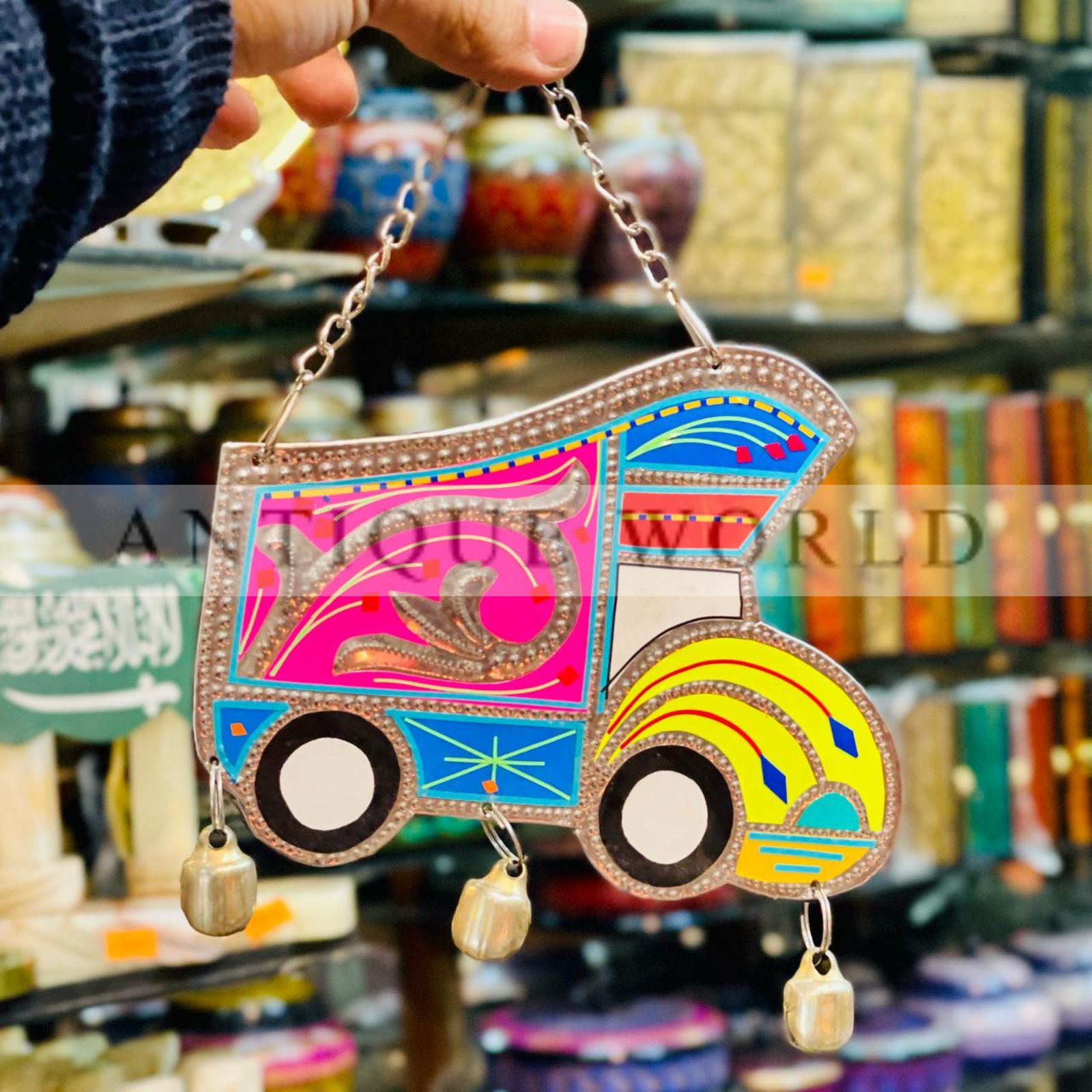 Handmade Metal Wall Hanging Traditional Truck Art