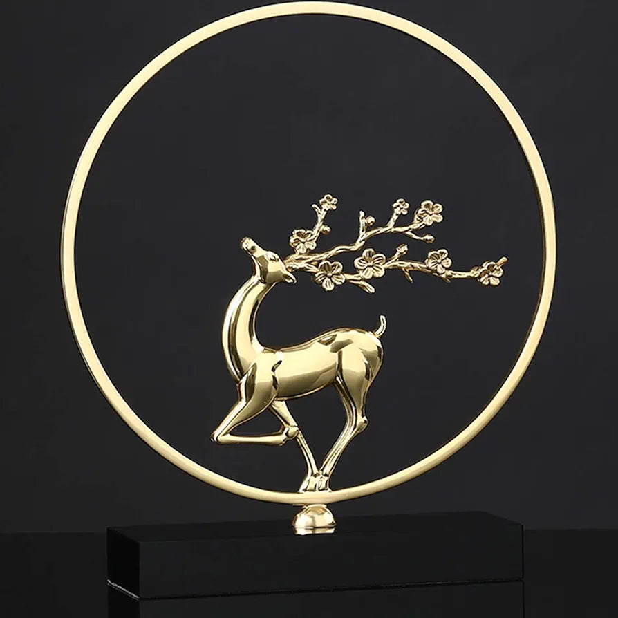 New Chinese Style Pure Copper Deer Ornament