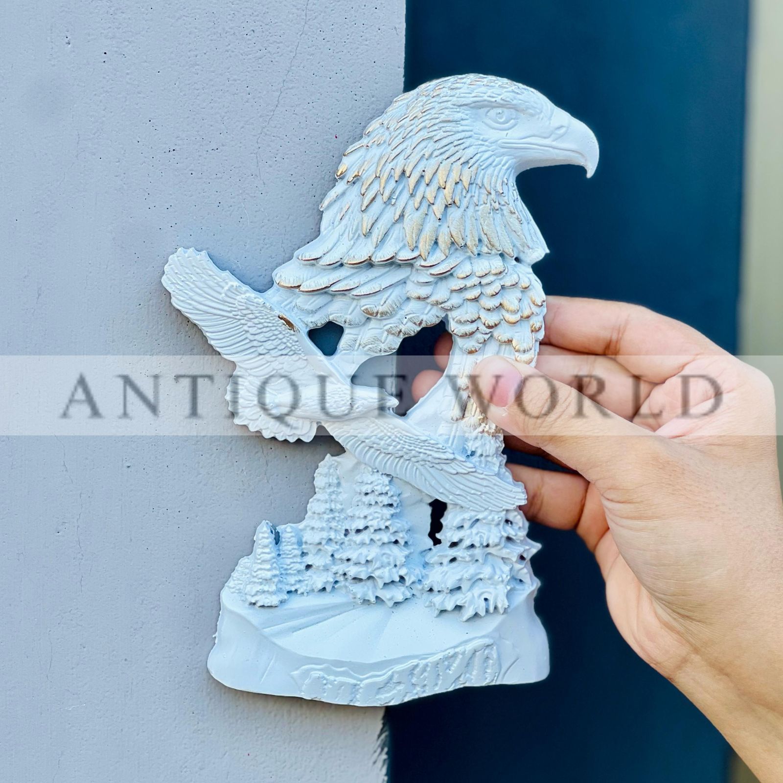 Antique Eagle Sculpture Wall Decor