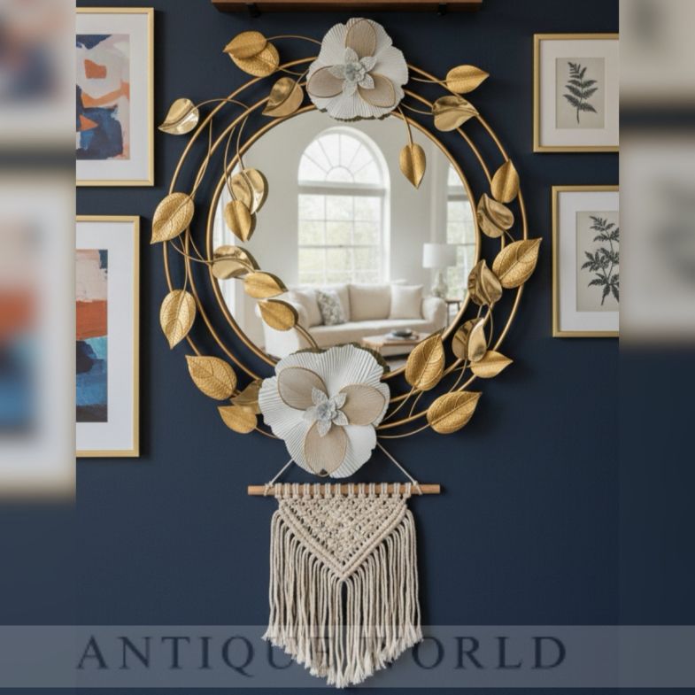 Luxury Golden Bloom Mirror