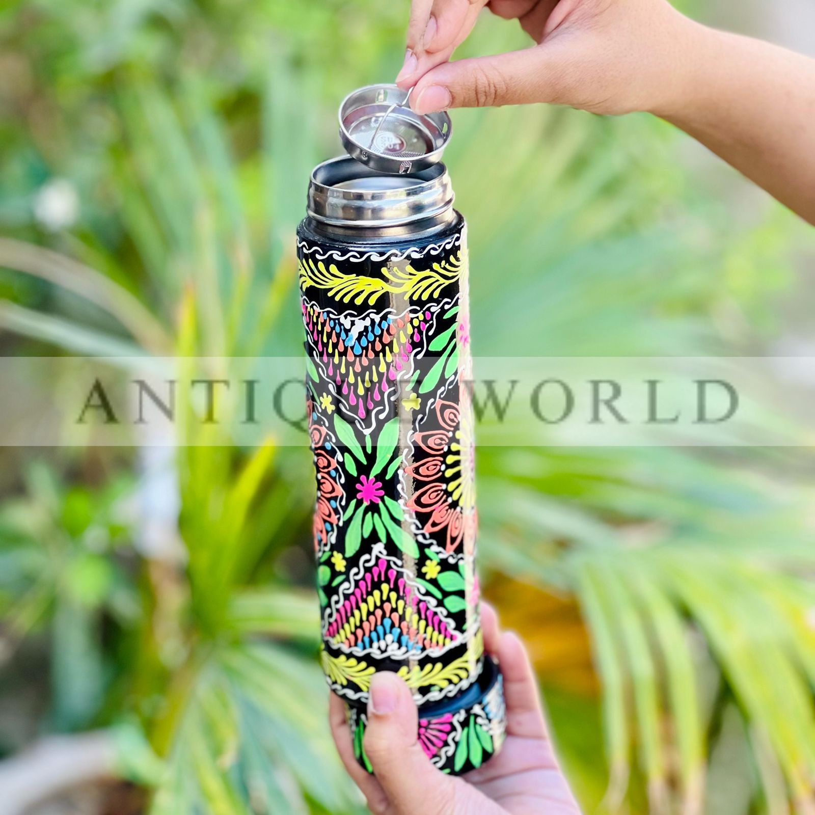 HandCrafted Naqshi Art Water Bottle