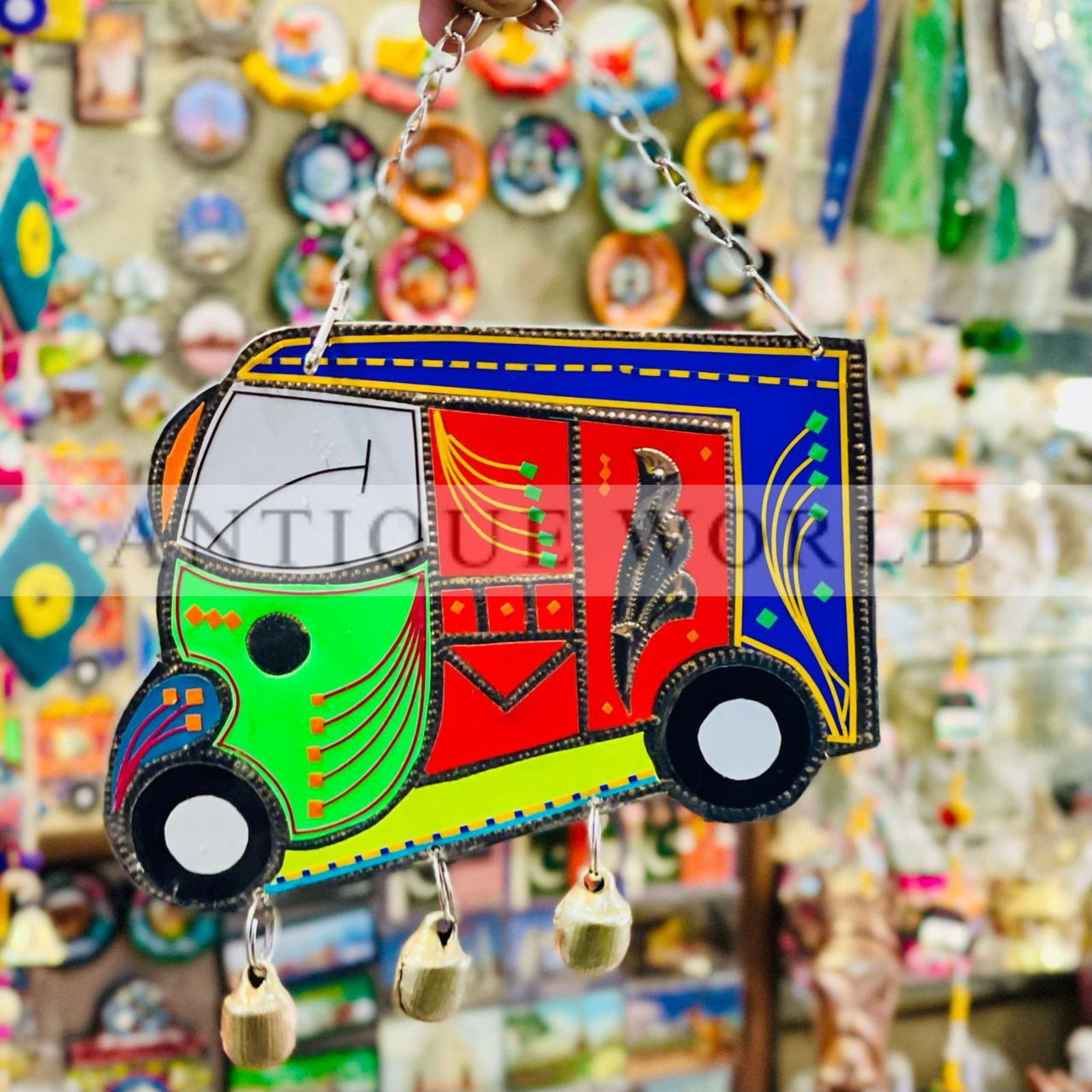 Handmade Metal Wall Hanging Traditional Truck Art