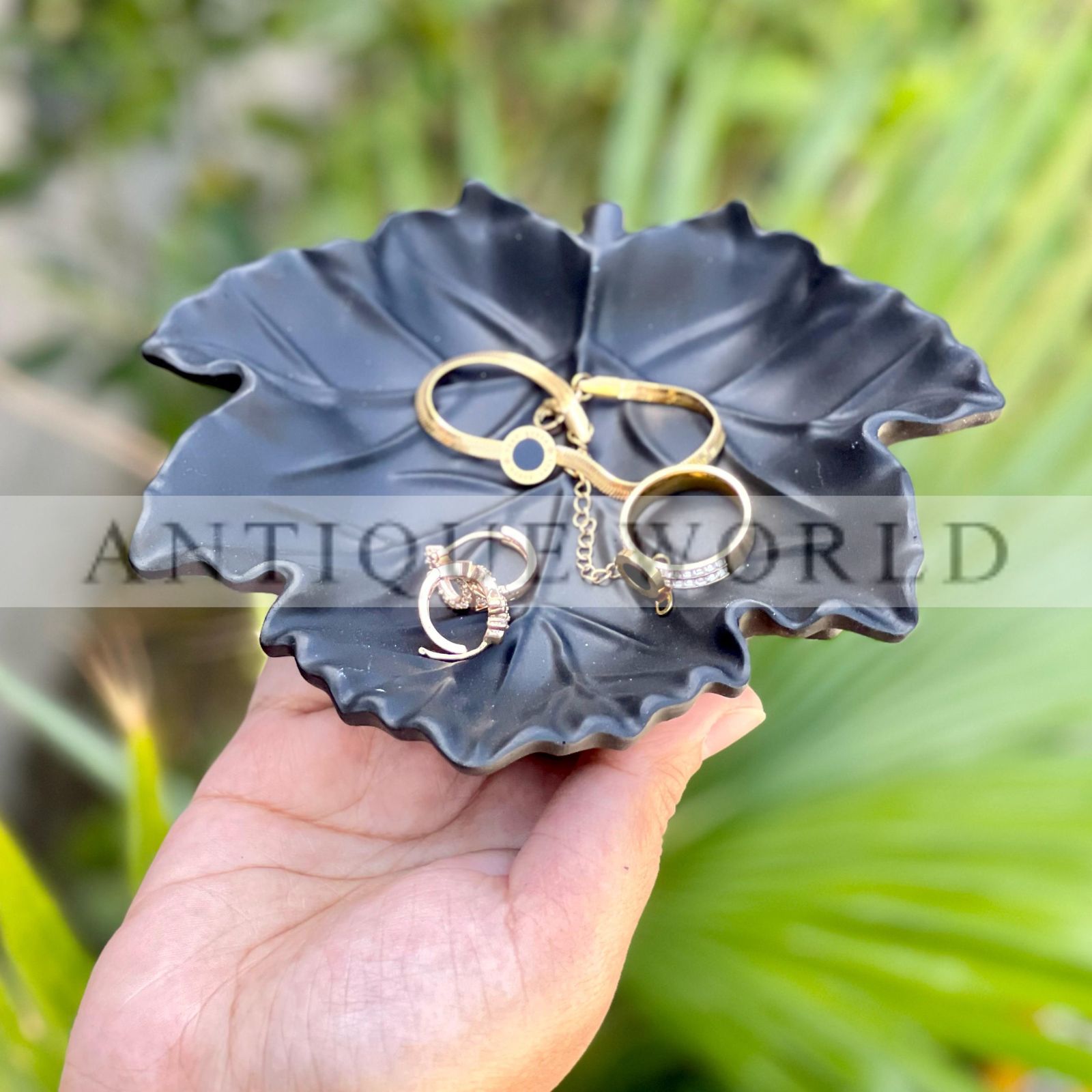 Leaf Luxe Trinket Jewellery Tray