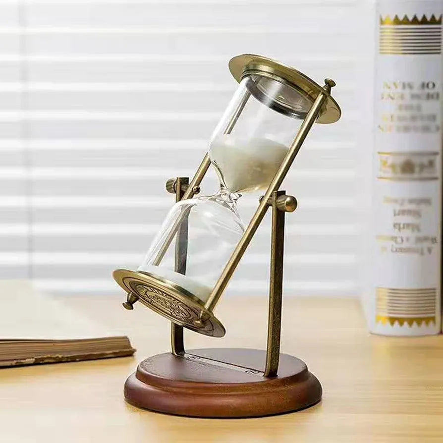 Metal Rotating Sandglass Timer ( 15 mints )