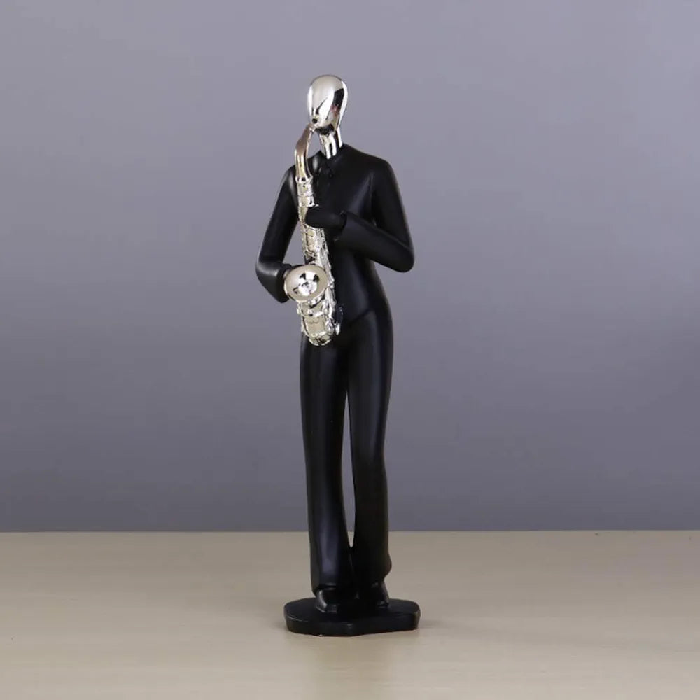 Winomo Musician Saxophone Player Statue