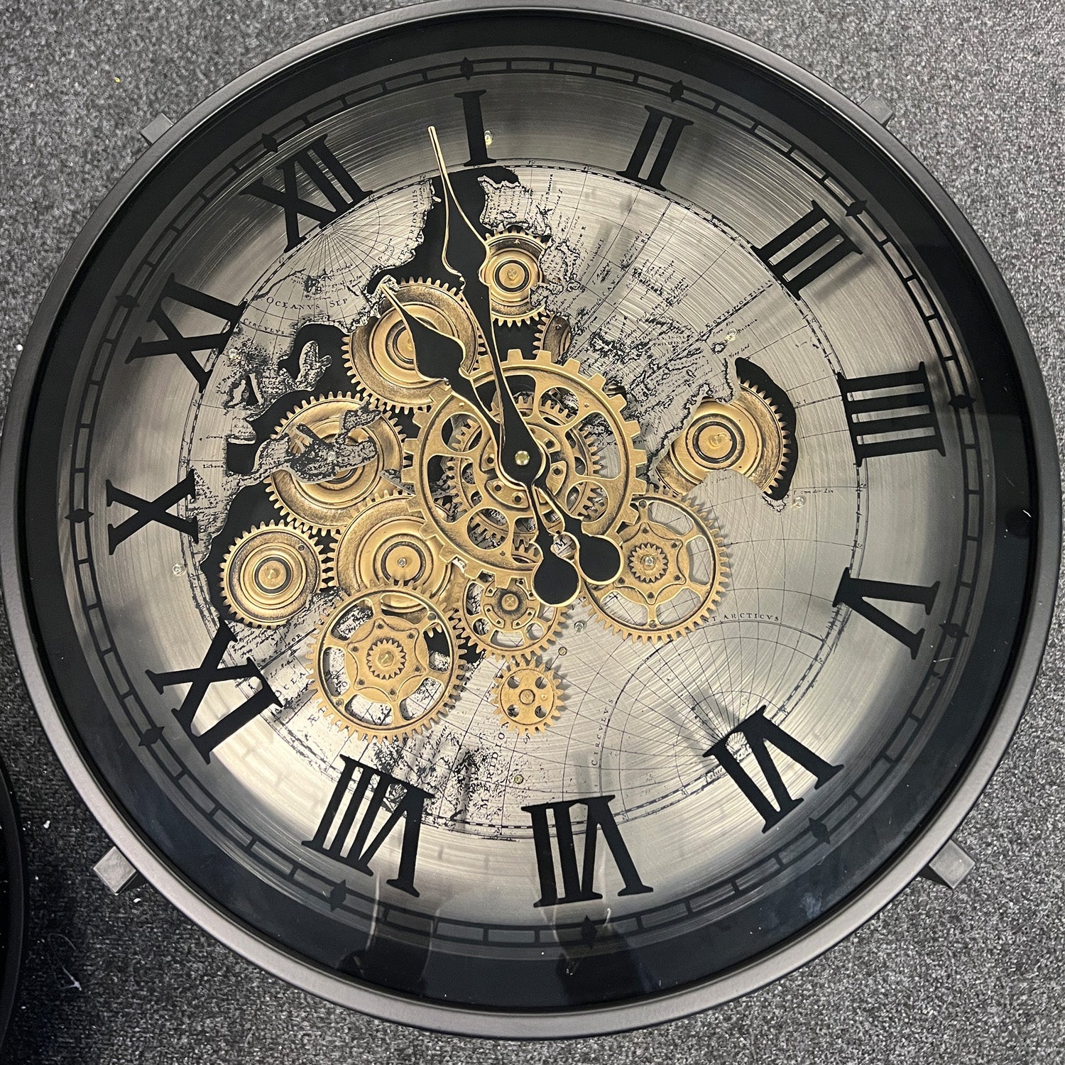 Antique Table Clock With Shelf