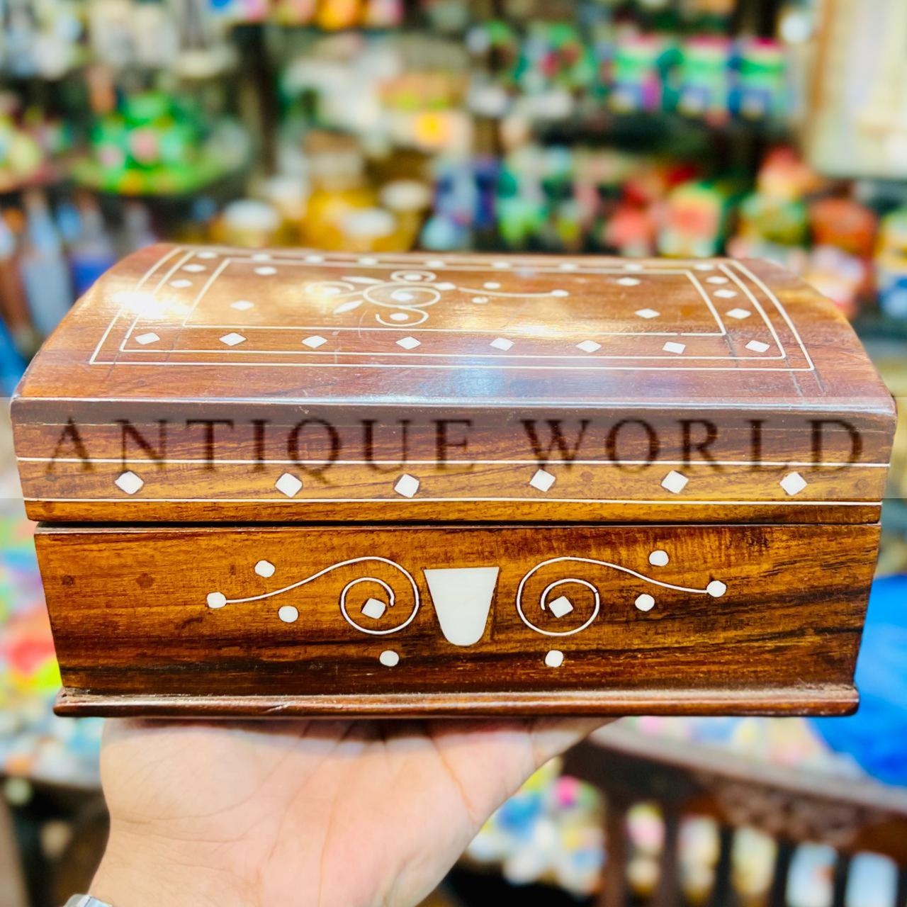 Inlaid Wooden Storage Box