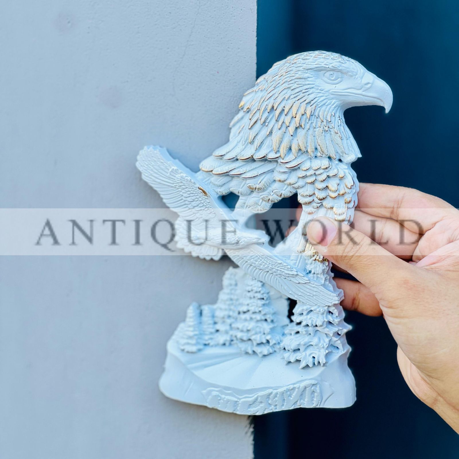 Antique Eagle Sculpture Wall Decor