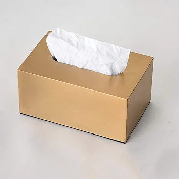 Metal Gold Tissue Box