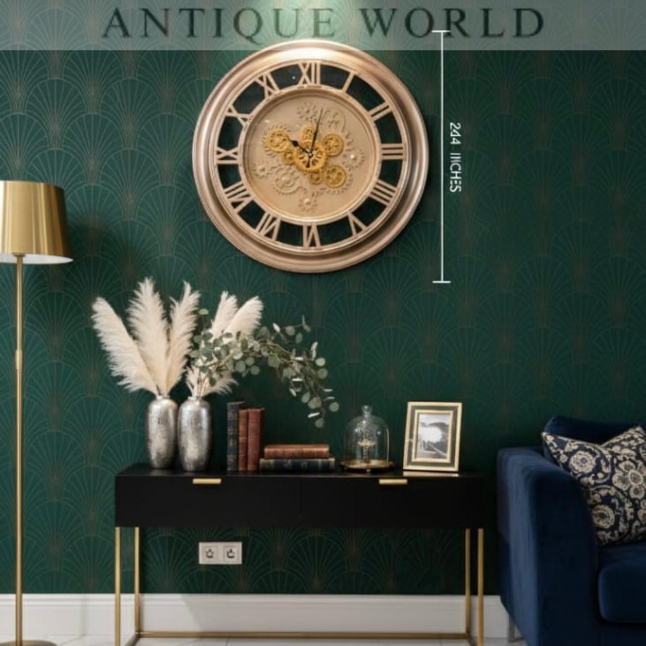 Regal Gold Gear Clock