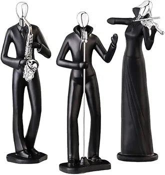 Winomo Musician Saxophone Player Statue