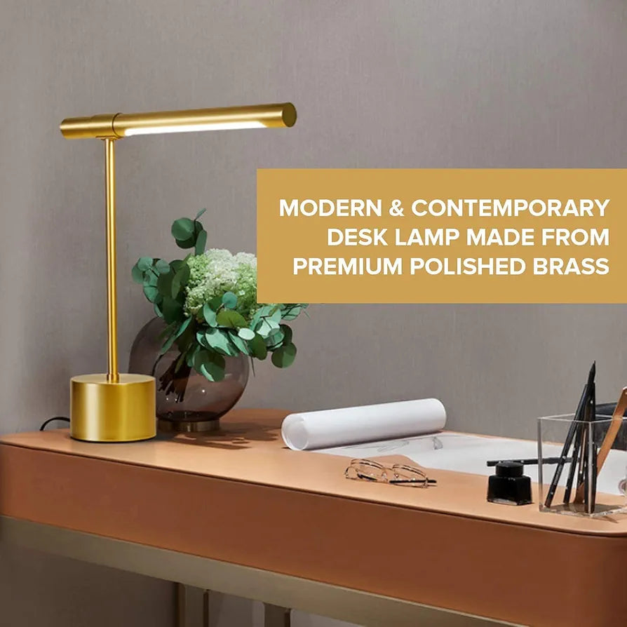 Modern Midas Gold Bankers Lamp