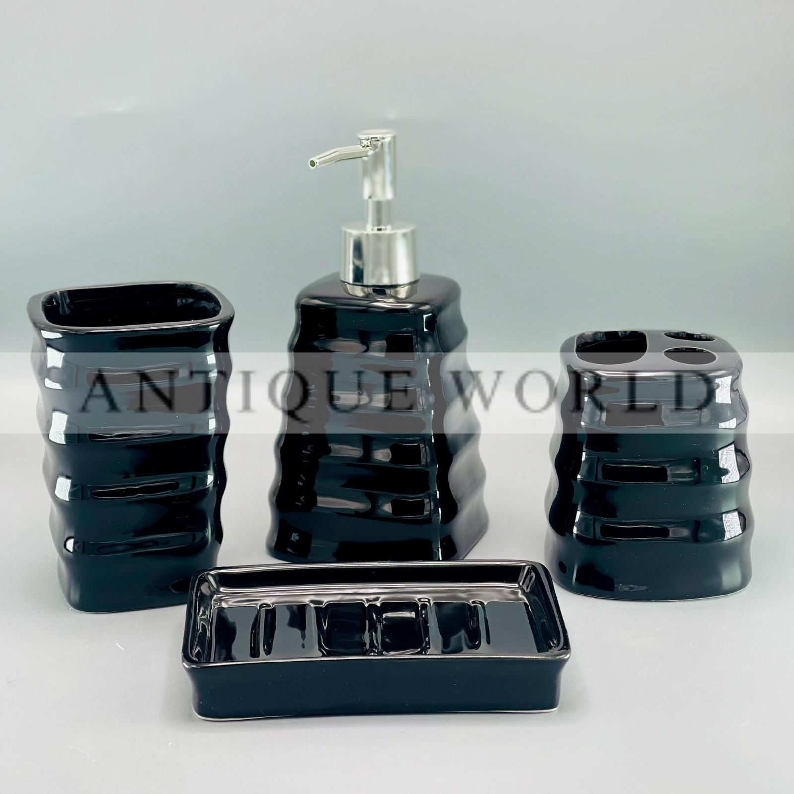 Luxury Black Accessories Bathroom Set