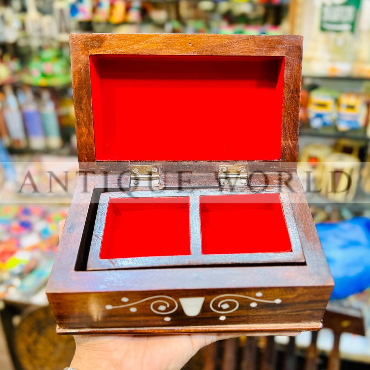Inlaid Wooden Storage Box