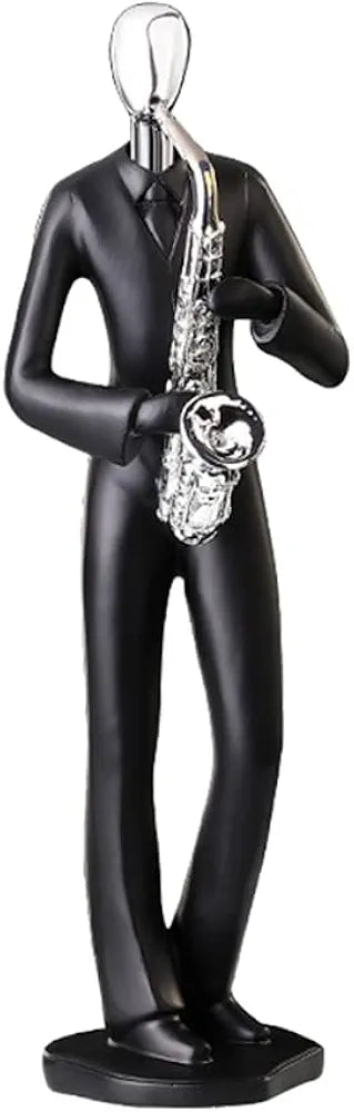 Winomo Musician Saxophone Player Statue