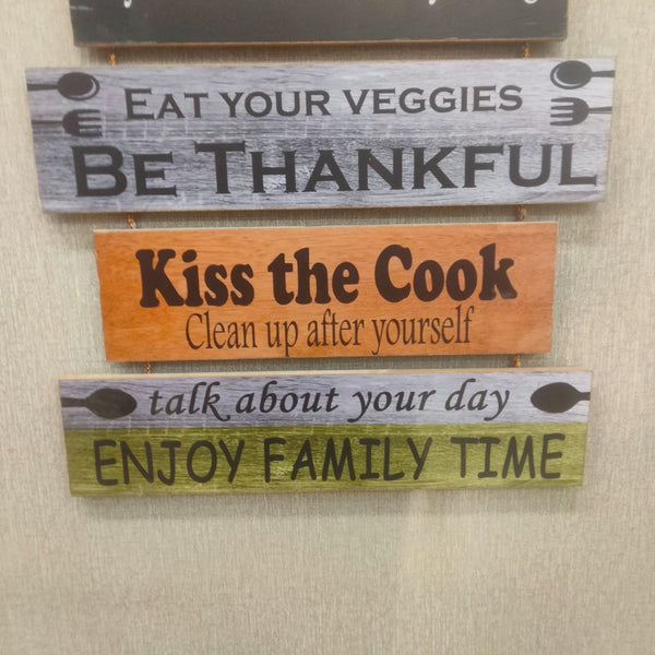 Kitchen Rules Wall Hanging