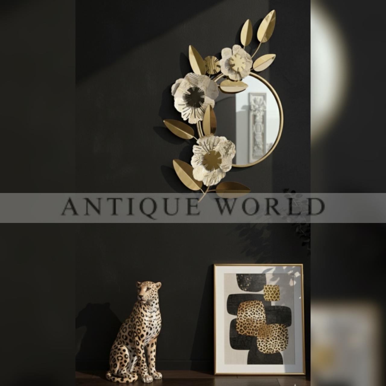 Golden Bloom Harmony Mirror