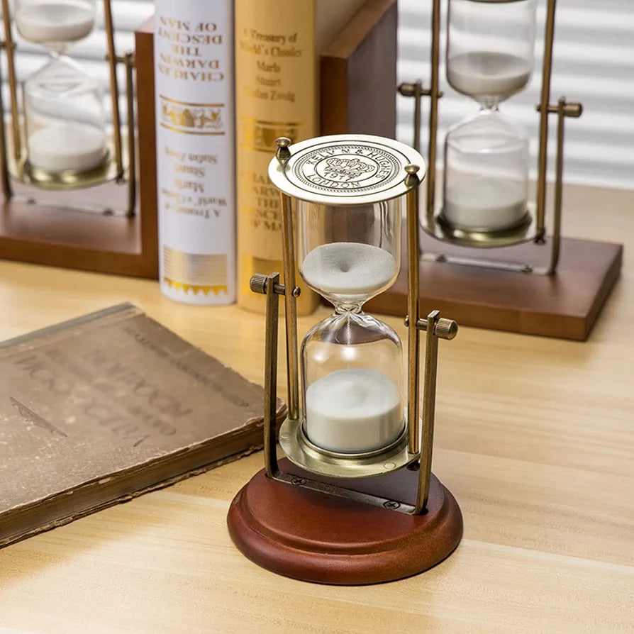 Metal Rotating Sandglass Timer ( 15 mints )