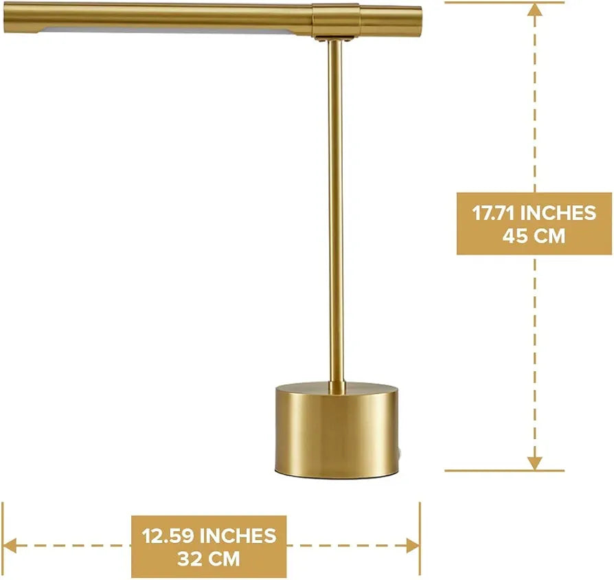 Modern Midas Gold Bankers Lamp