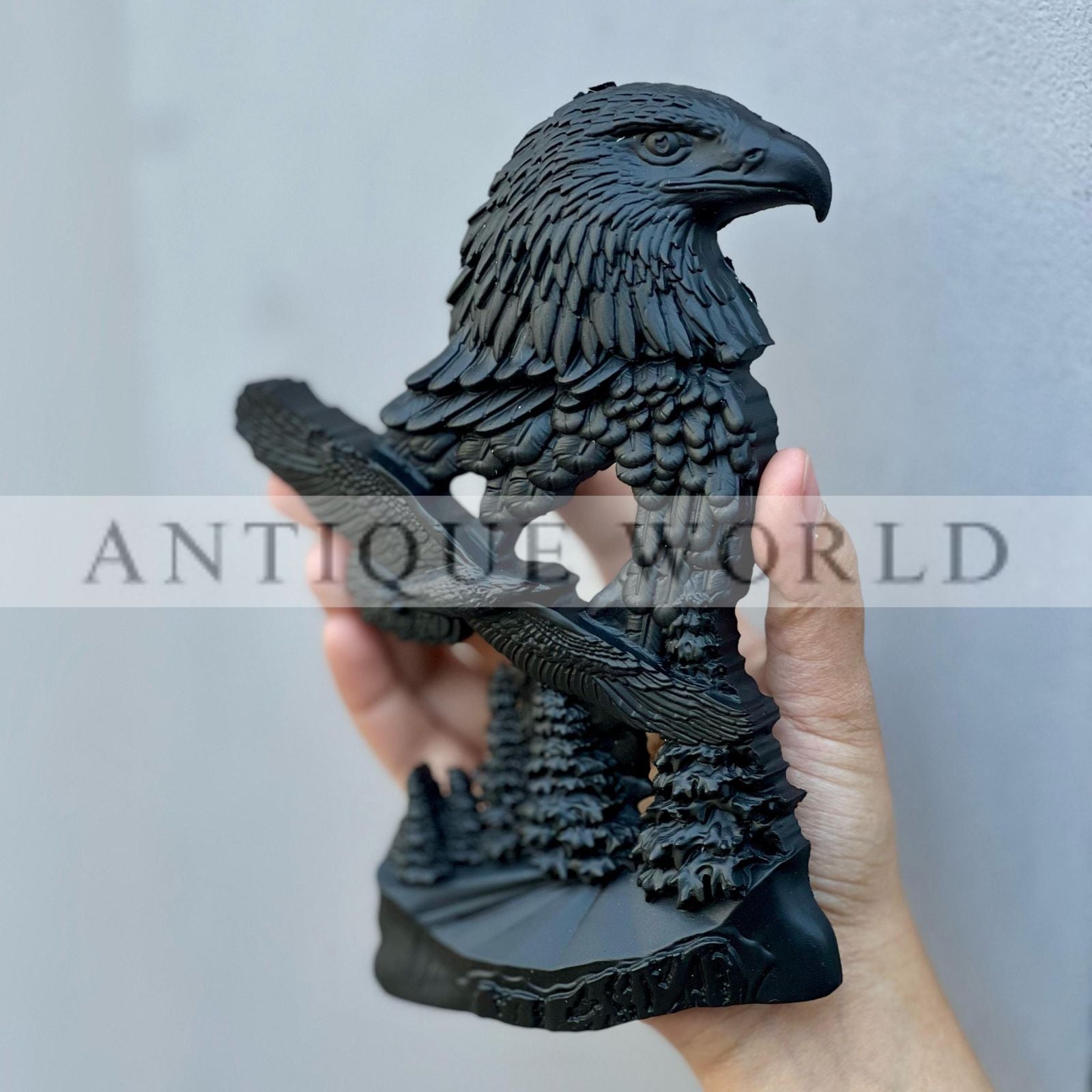 Antique Eagle Sculpture Wall Decor