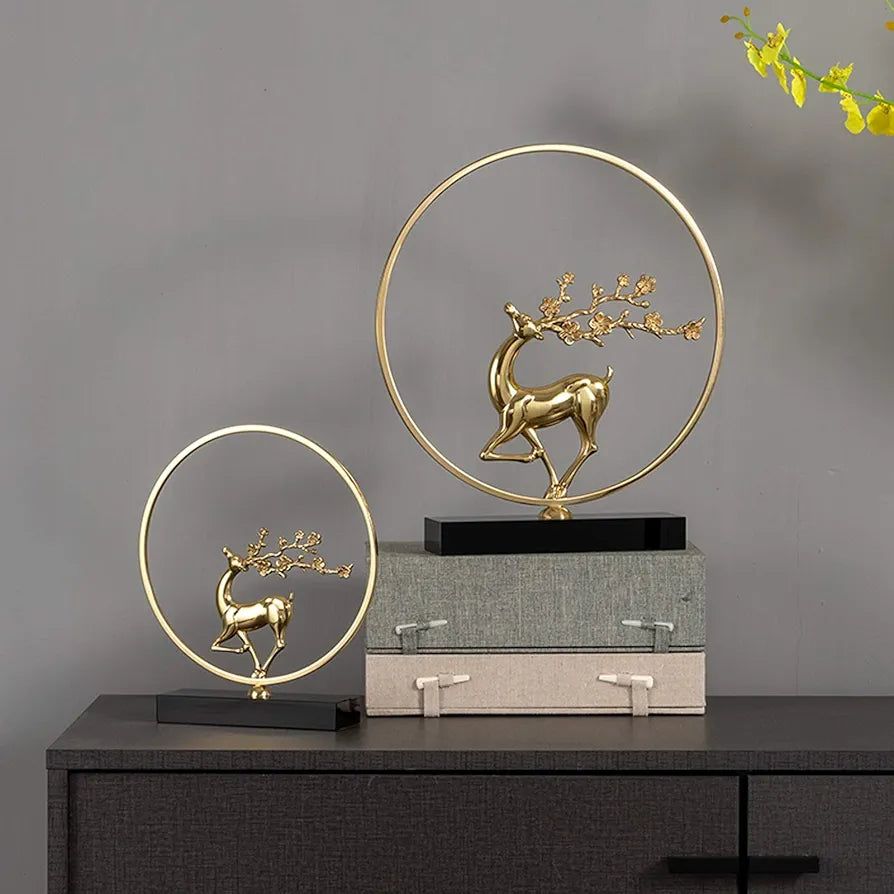 New Chinese Style Pure Copper Deer Ornament