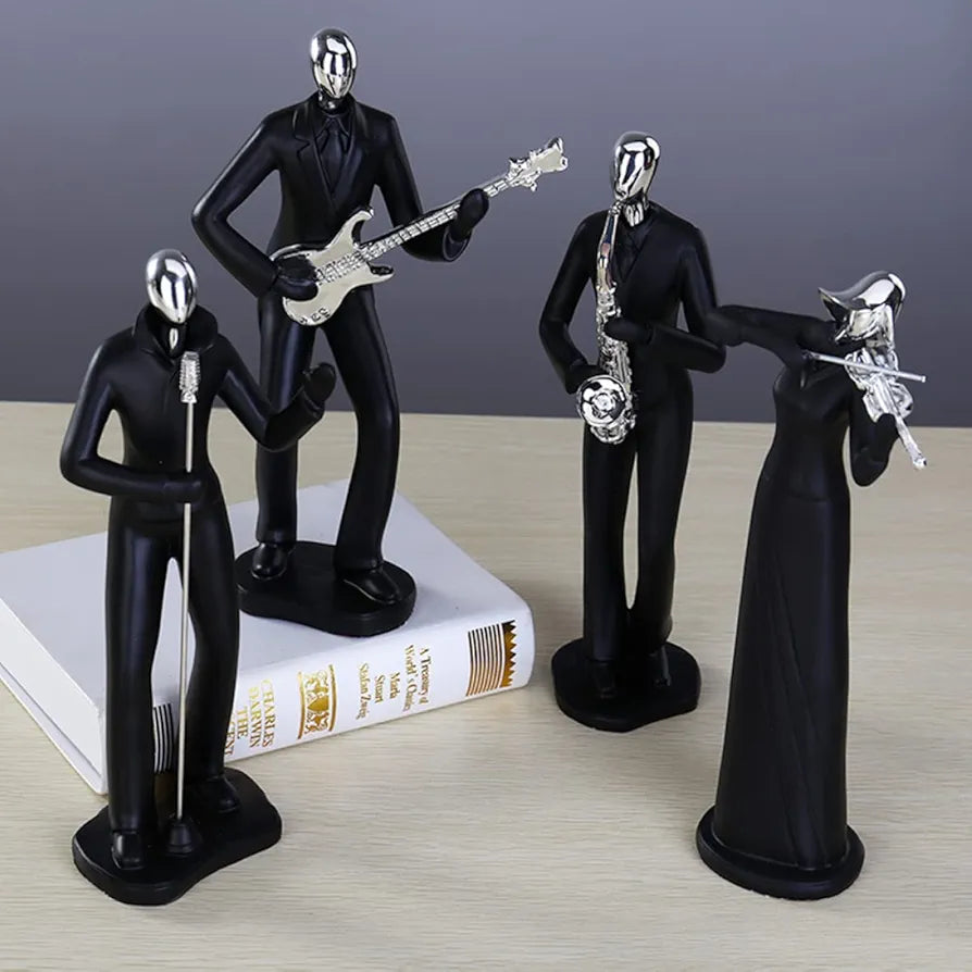 Lighting Fashion Resin Art Simging Man Figure Home 1Pc