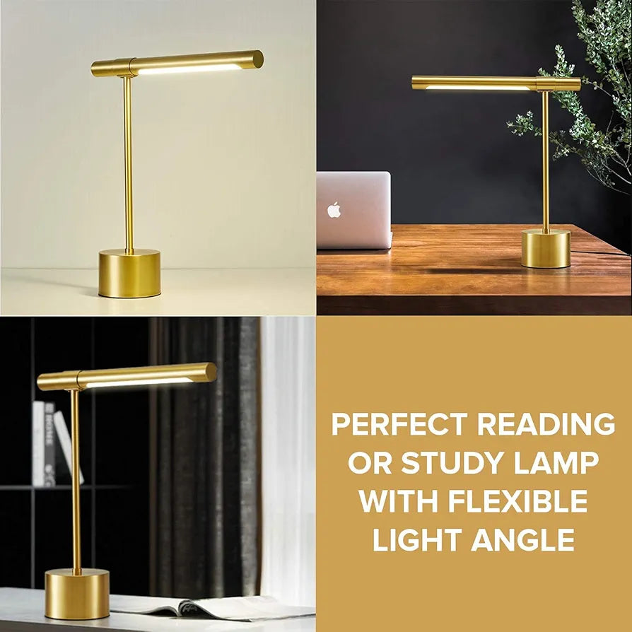 Modern Midas Gold Bankers Lamp