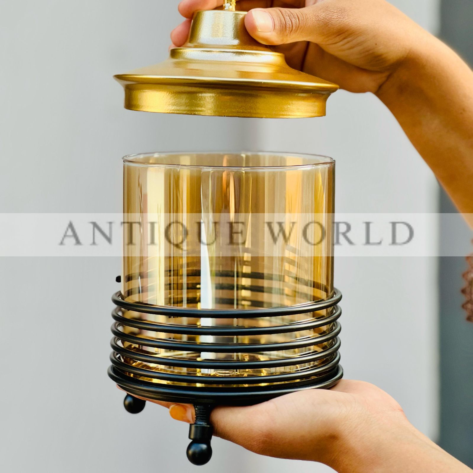 Rustic Harmony Storage Jar