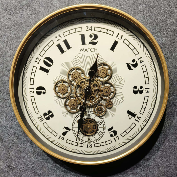 24-Hours Gears Antique  Wall Clock
