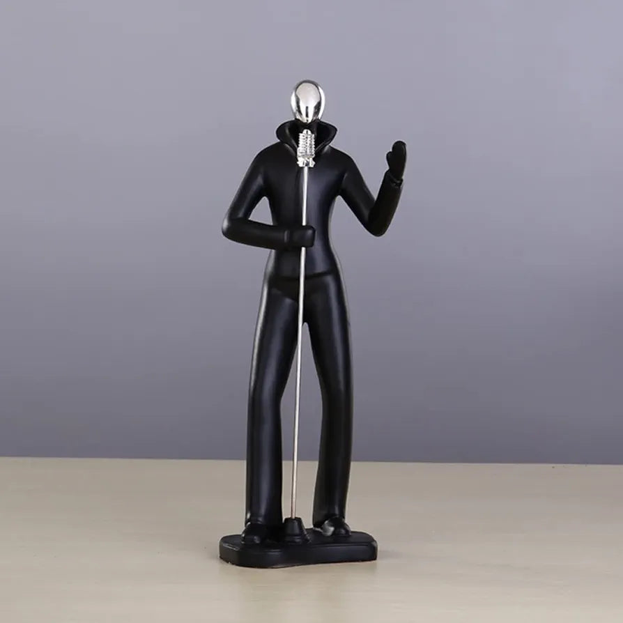 Lighting Fashion Resin Art Simging Man Figure Home 1Pc