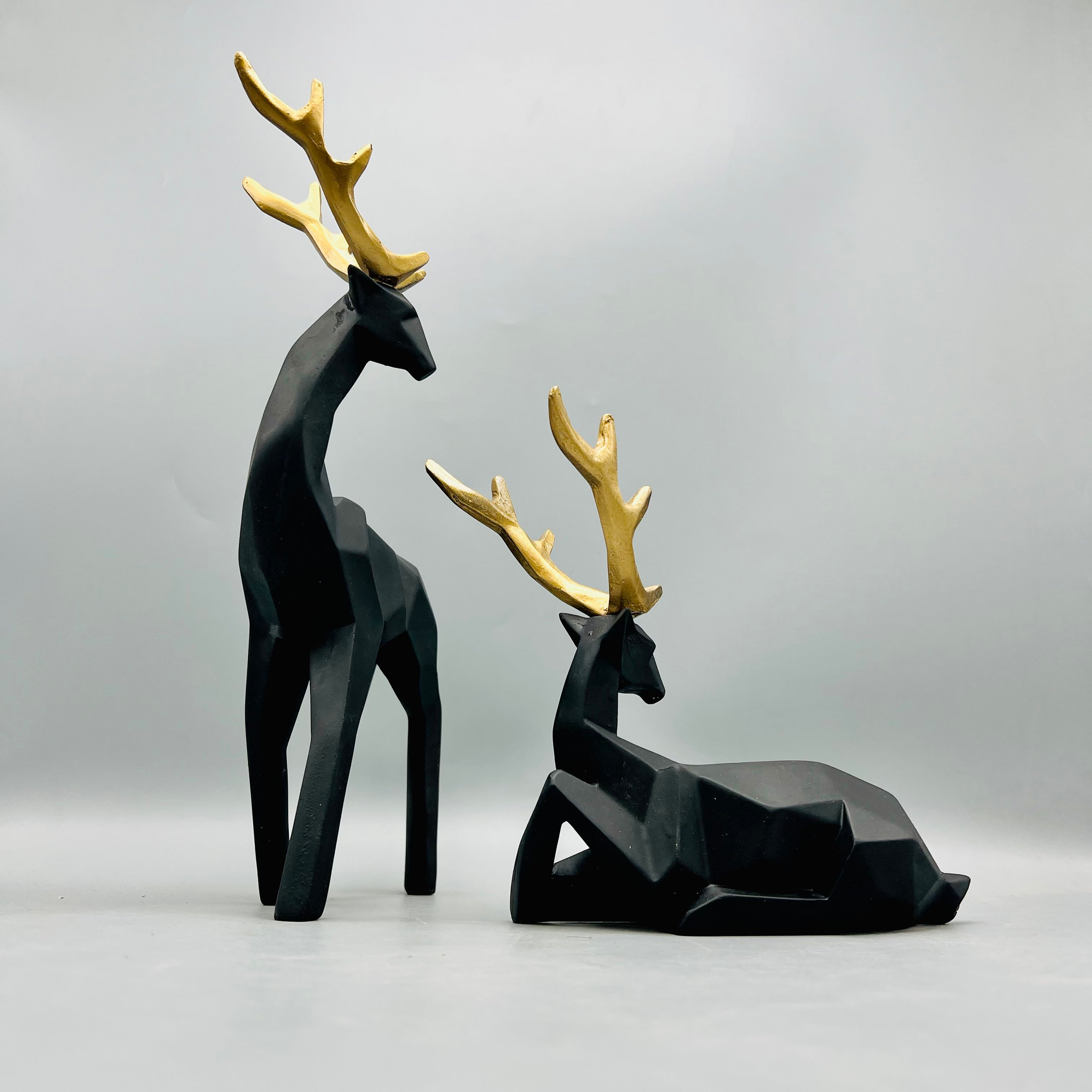 Twin Obsidian Rein Deer( Pair )
