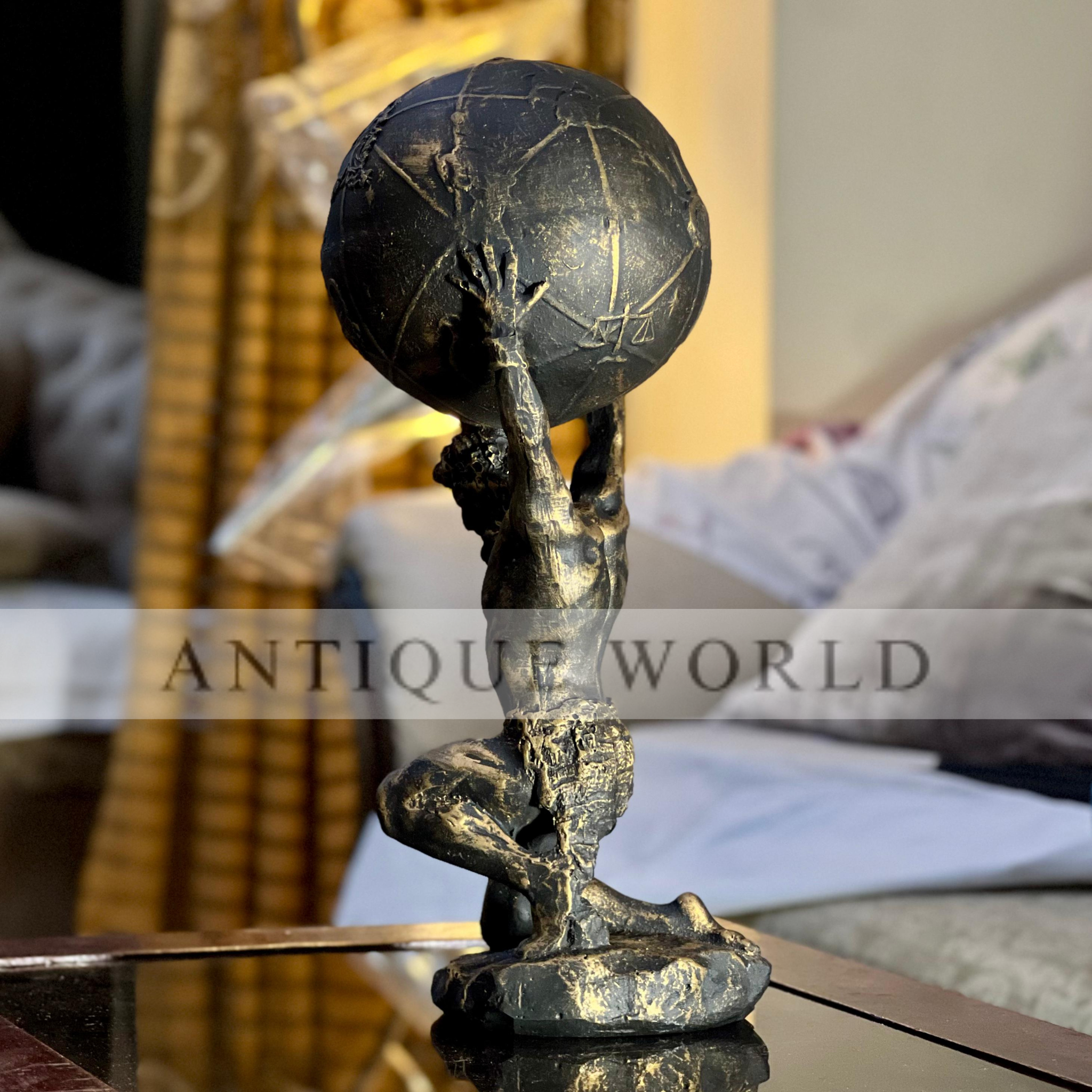 Atlas Holding World Greek Statue