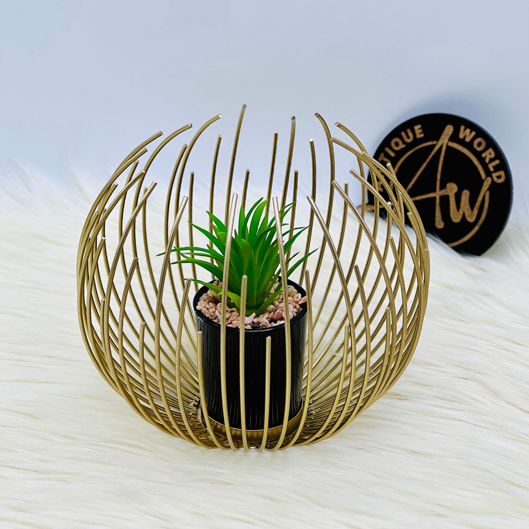 Realistic Artificial Golden Pot Plant