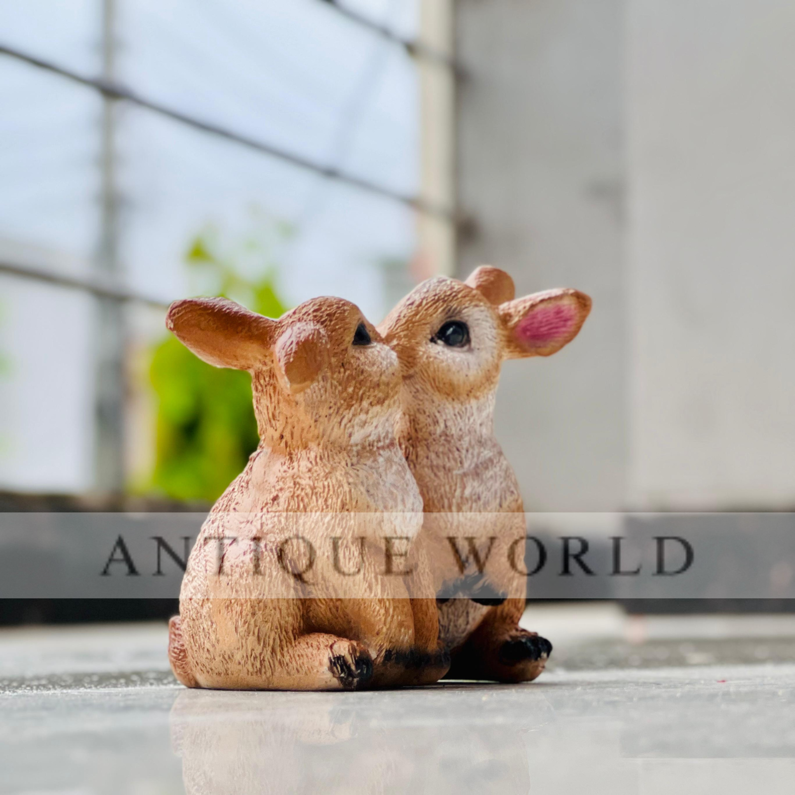 Loving Duo Bunny Figurine