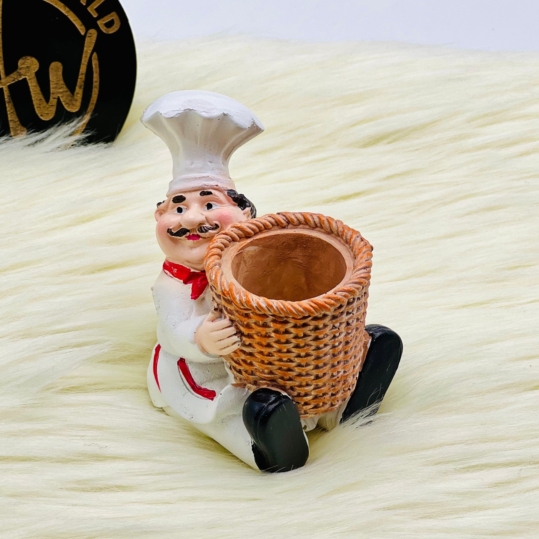 Chubby Chef Resin Toothpick Holder