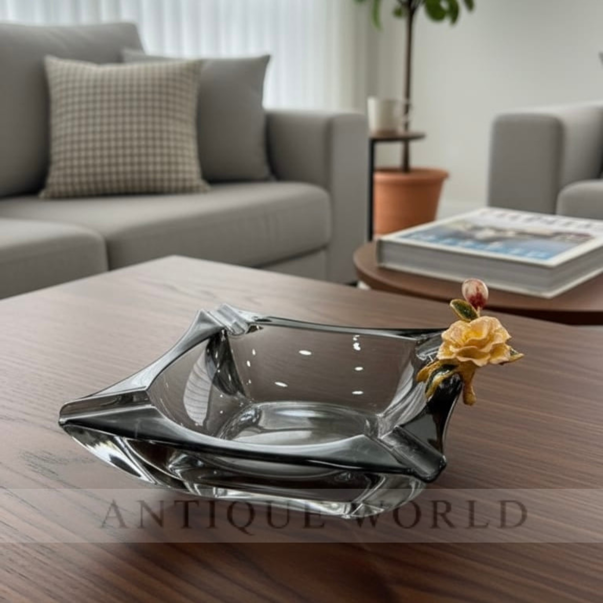 Exclusive Transparent Crystal  Ashtray