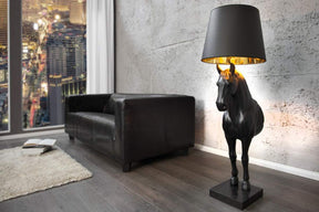 Resin Horse Statue Floor Lamp