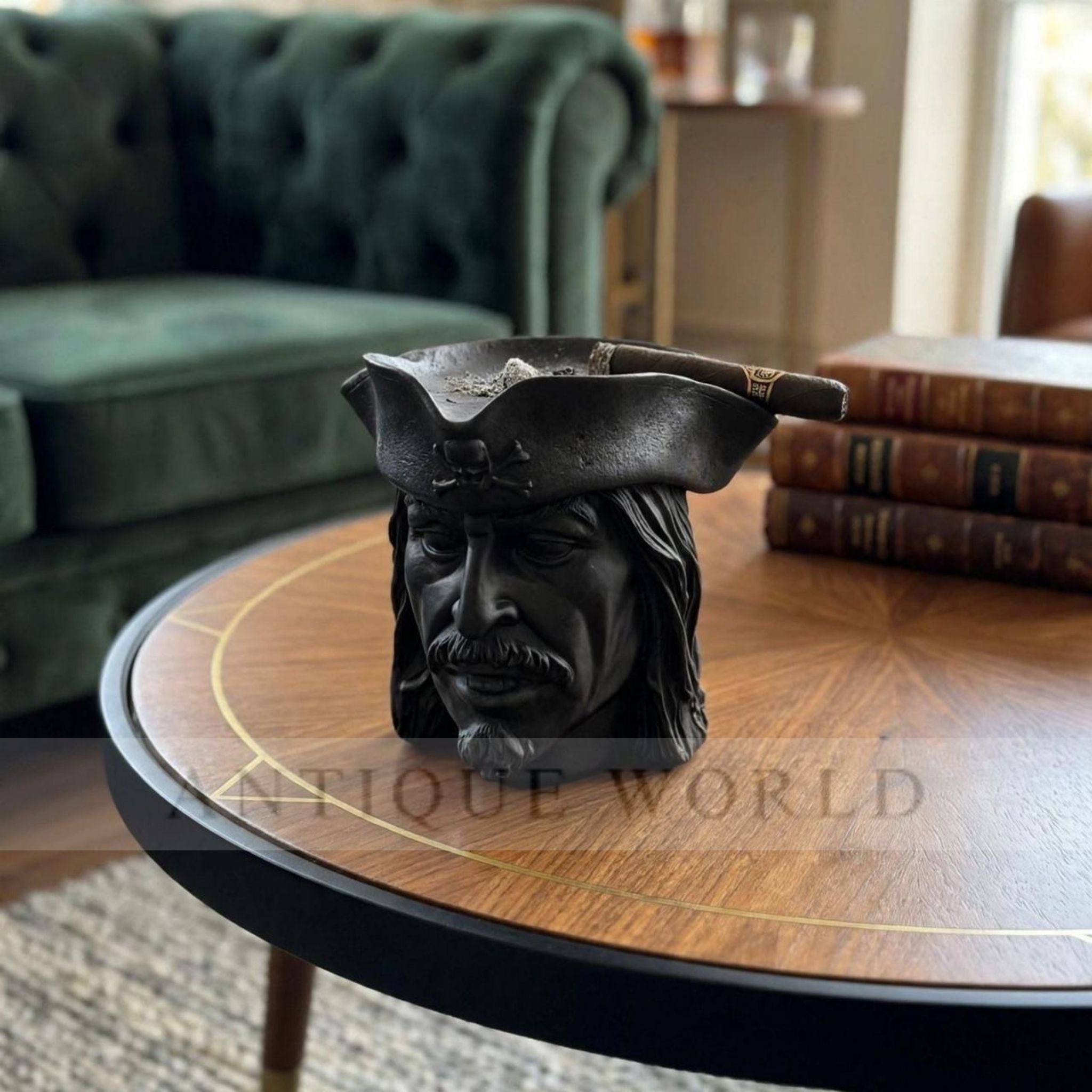 Luxury Antique Pirate Captain Ashtray
