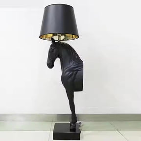 Resin Horse Statue Floor Lamp