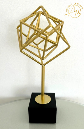 Gold Square Decor Ornament